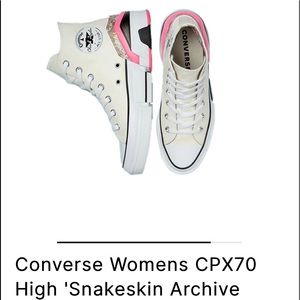 Converse Snakeskin hightops size 8